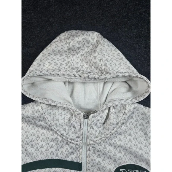 Reebok NFL New York Jets All Over Print Zip Up Hoodie Jacket Men's L G - Picture 6 of 11